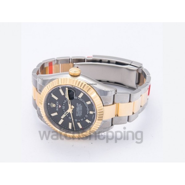 Rolex Sky-Dweller Black Steel/18k Yellow Gold 42mm - 326933