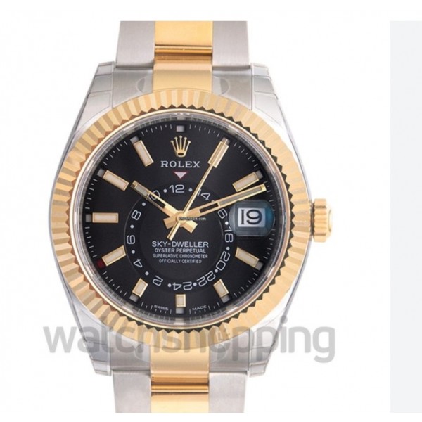 Rolex Sky-Dweller Black Steel/18k Yellow Gold 42mm...