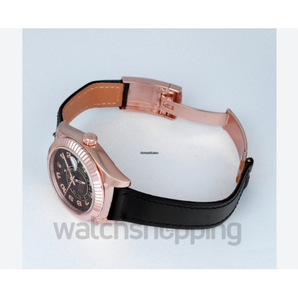 Rolex Sky-Dweller Everose Gold/Leather 42mm - 326135